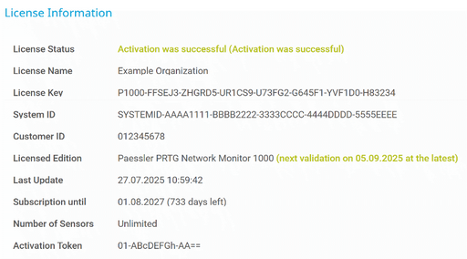 License Information